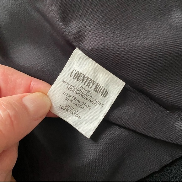 Vtg 90s Country Road Australia Zip Blazer Jacket 90’s Corpcore Office Siren 8 - Picture 4 of 7